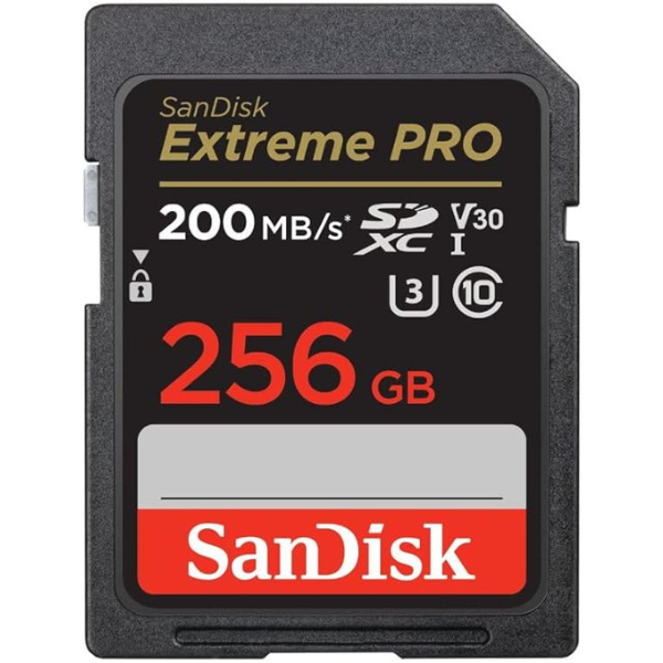 SanDisk Extreme PRO 256GB 200/140MB/s SD - DokanTech #