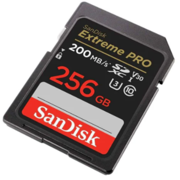 SanDisk Extreme PRO 256GB 200/140MB/s SD - DokanTech #