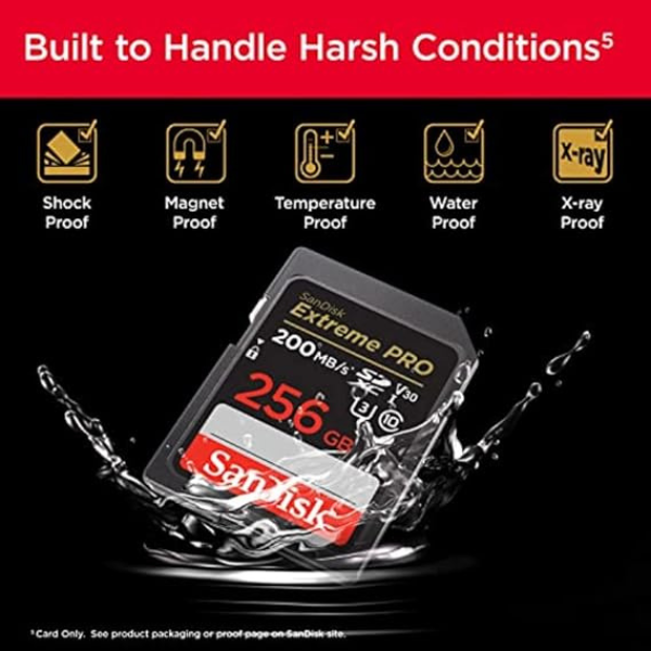 SanDisk Extreme PRO 256GB 200/140MB/s SD - DokanTech #