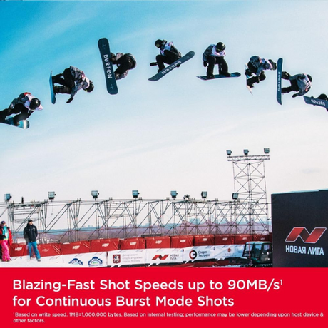 SanDisk Extreme Pro 32GB SD – in camera