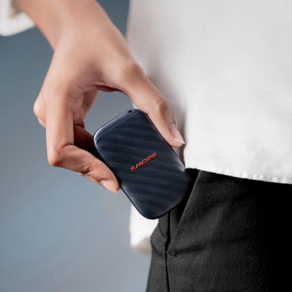 SanDisk Portable Drive 1TB Up to 600 MB/s Read Speeds - Gray view life dokkan tech 