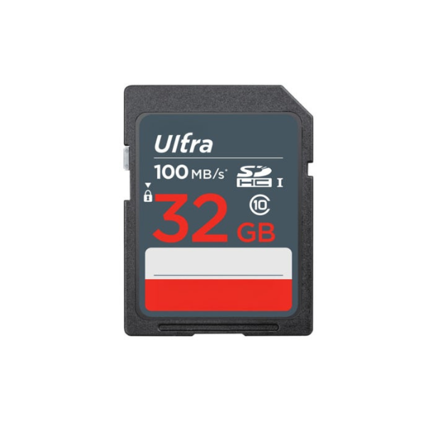 SanDisk Ultra 32GB SD Card, 100MB/s High-Speed Storage for - Technical View