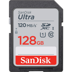 SanDisk Ultra SDXC 120MB/s memory card – front view