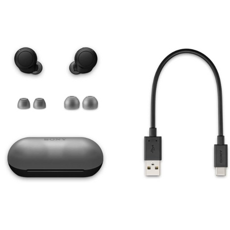 Sony WF-C500 Wireless Bluetooth Earbuds - Black - DokanTech #