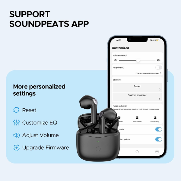 SoundPEATS Air3 Wireless Earbuds Mini Bluetooth V5.2 with Qualcomm QCC3040 - DokanTech #