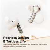 SoundPEATSClearIn-EarWirelessEarbudsStylishTransparentDesignBeige-DokkanTech