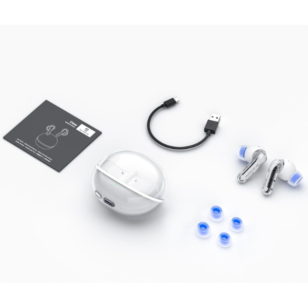 SoundPEATSClearIn-EarWirelessEarbudsStylishTransparentDesignWhat_sinTheBoxWhite-DokkanTech