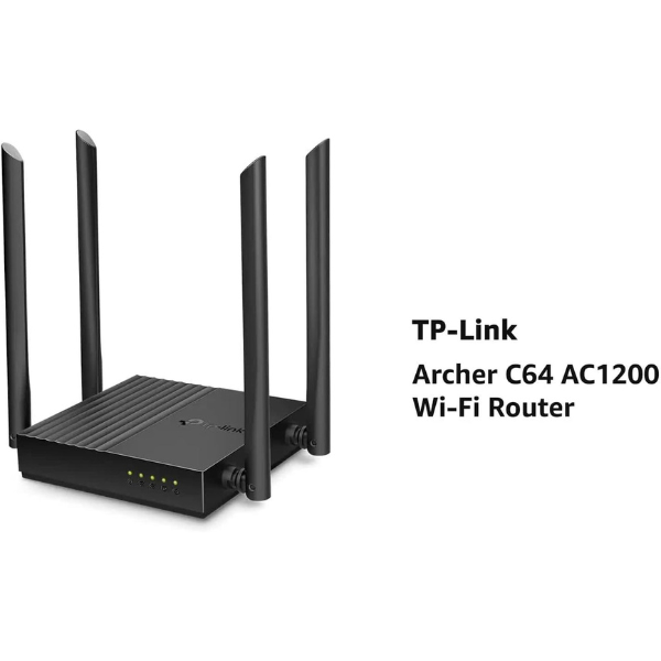 TP-LINK Archer C64, AC1200 Wireless MU-MIMO WiFi Router - DokanTech #