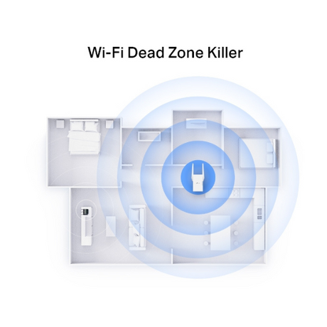TP-Link RE705X | AX3000 WiFi 6 Mesh Range Extender – Ultra-Fast Whole-Home Coverage- DokanTech #