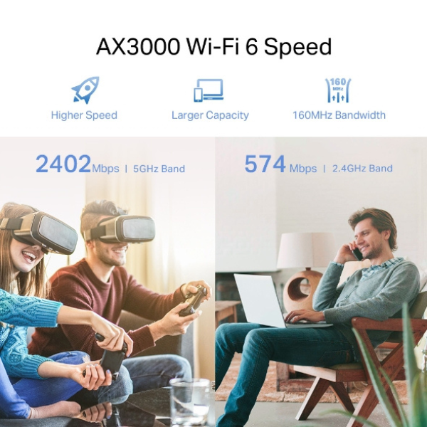 TP-Link RE705X | AX3000 WiFi 6 Mesh Range Extender – Ultra-Fast Whole-Home Coverage- DokanTech #