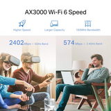 TP-Link RE705X | AX3000 WiFi 6 Mesh Range Extender – Ultra-Fast Whole-Home Coverage- DokanTech #