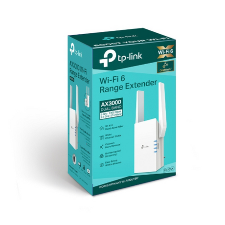 TP-Link RE705X | AX3000 WiFi 6 Mesh Range Extender – Ultra-Fast Whole-Home Coverage- DokanTech #