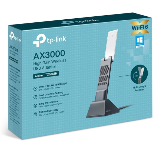TP-Link Archer TX50UH AX3000 Wi-Fi 6 USB Adapter - Dokkantech