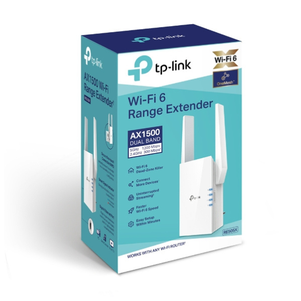 TP-Link RE505X AX1500 Wi-Fi 6 Range Extender with OneMesh_ Dokkantech
