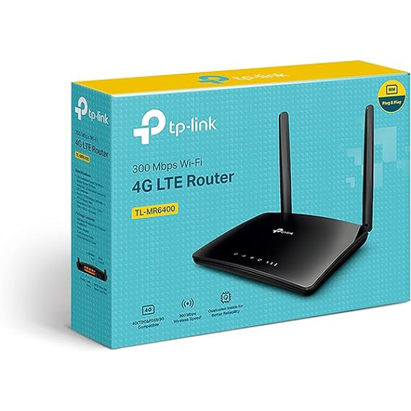 TP-Link TL-MR6400 Unlocked 300 Mbps Wireless N 4G LTE Router - DokanTech #