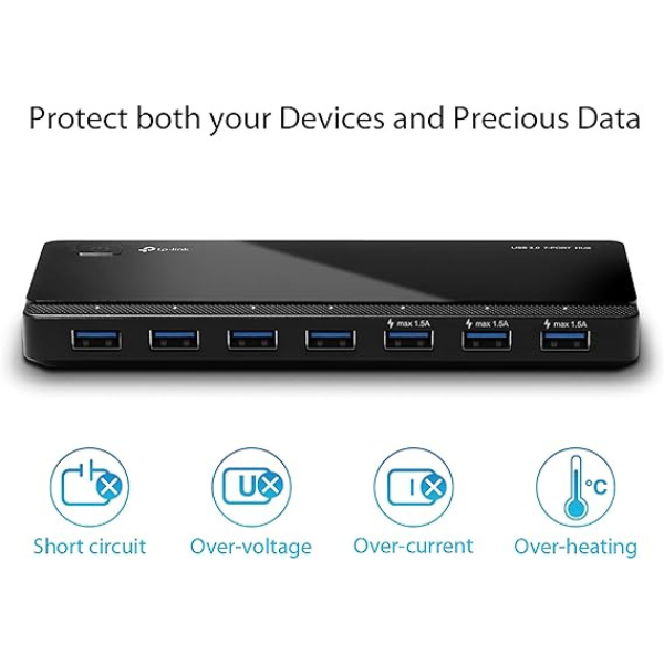 TP-Link UH700 7 Ports USB 3.2 1st Gen (USB 3.0) Hub - DokanTech #
