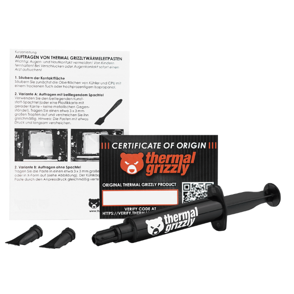 Thermal Grizzly Kryonaut Thermal Paste – (1g / 1.5mL / 3mL) – Ultra-High Performance for Overclocking- DokanTech #