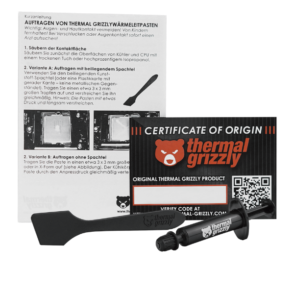Thermal Grizzly Kryonaut Thermal Paste – (1g / 1.5mL / 3mL) – Ultra-High Performance for Overclocking- DokanTech #