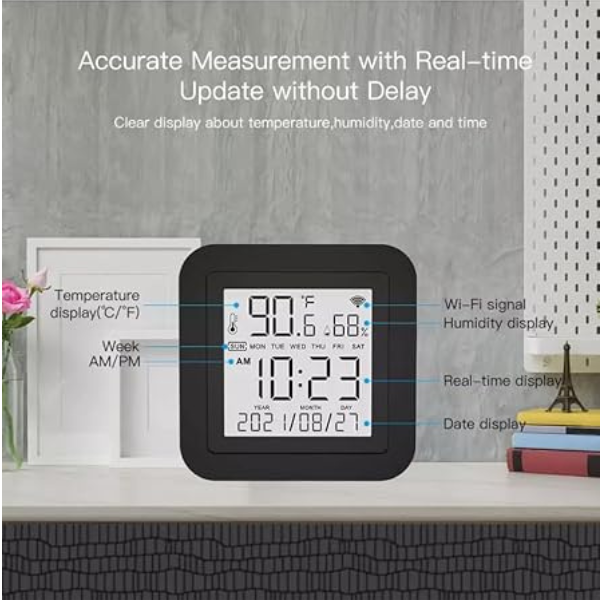 Tuya Smart Life S09 IR Remote Control with Temperature & Humidity Display for Air Conditioner - DokanTech #