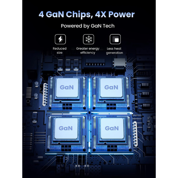 UGREENNexodeCD328100W4-PortGaNDesktopFastChargerGaNChips-DokkanTech