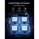 UGREENNexodeCD328100W4-PortGaNDesktopFastChargerGaNChips-DokkanTech