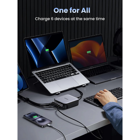 UGREENNexodeCD328100W4-PortGaNDesktopFastChargerOneforAll-DokkanTech