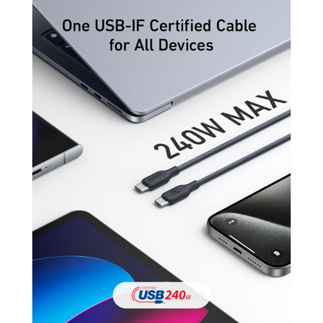 Anker 544 240W cable – charging laptop at full speed