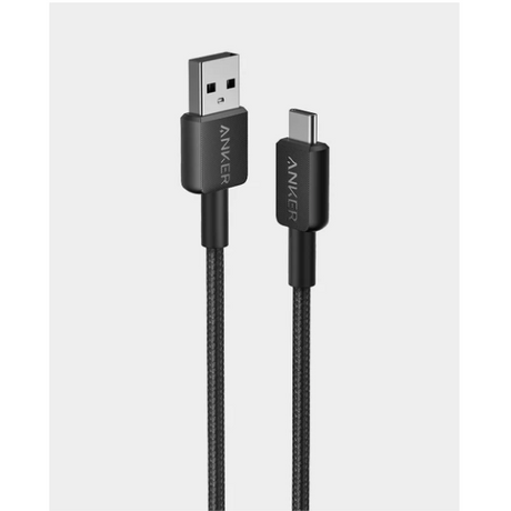 Anker 322 USB-C to USB-A braided cable 90cm – front view