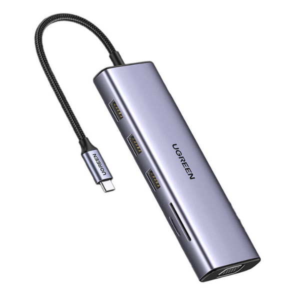 Ugreen10in1USB-CMultifunctionAdapter4k-GrayFull-DokkanTech