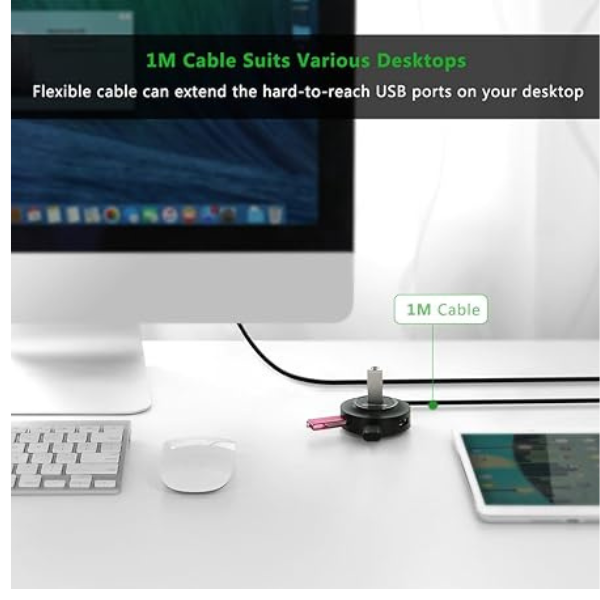 UgreenCR106USB2.0HUB4Ports1m-Black-dokantech#