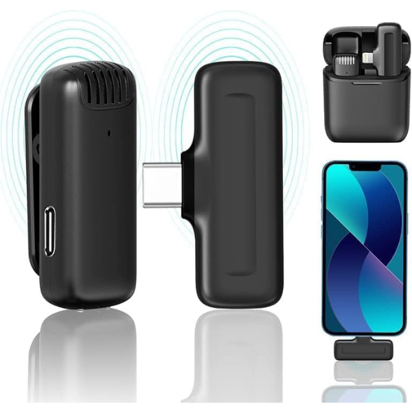 Ulanzi J11 Wireless Lavalier Microphone System - TypeC - Black
- Dokkantech