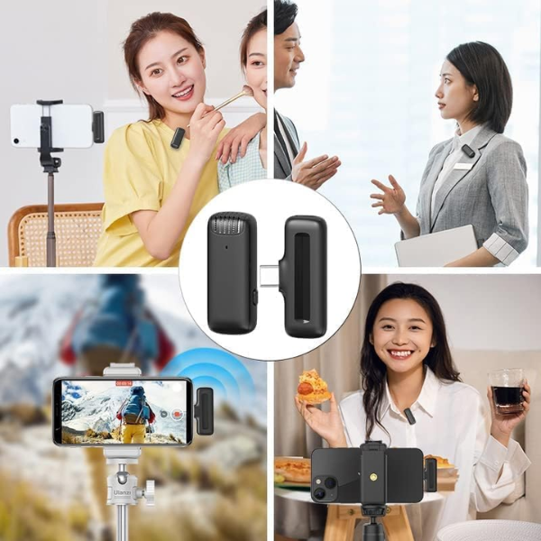 Ulanzi J11 Wireless Lavalier Microphone System - TypeC - Black
- Dokkantech