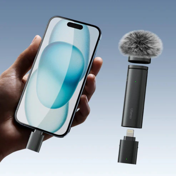 Ulanzi WM-10 Wireless Clip-on Microphone for Smartphone or Tablet-Lightning#Dokkantech