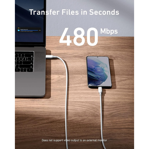 Anker 543 USB-C to USB-C Cable 100W Cable (6ft) A8856 - DokanTech #