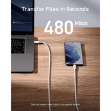 Anker 543 USB-C to USB-C Cable 100W Cable (6ft) A8856