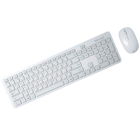 Microsoft Bluetooth Desktop slim keyboard and mouse bundle – front view glacier