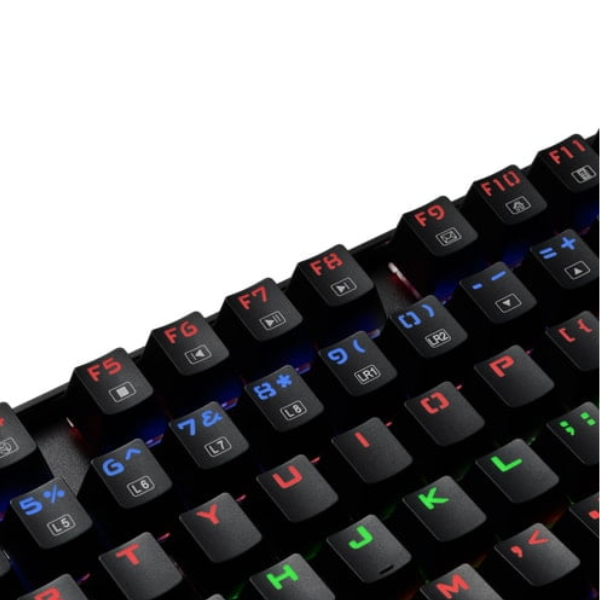 لوحة مفاتيح الألعاب الميكانيكية Redragon K552 KUMARA – مفاتيح بنية – قوس قزح 