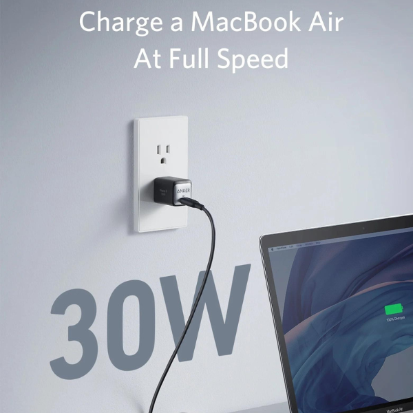 Anker 711 Charger Nano II 30W - Black - DokanTech #