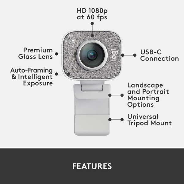 Logitech StreamCam - Full HD 1080p Streaming Webcam - DokanTech #