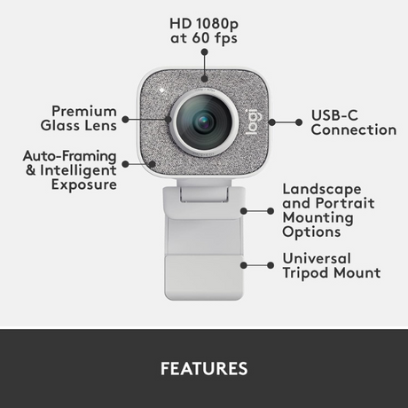 Logitech StreamCam - Full HD 1080p Streaming Webcam - DokanTech #