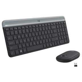 Logitech MK470 slim wireless keyboard and mouse combo – front view