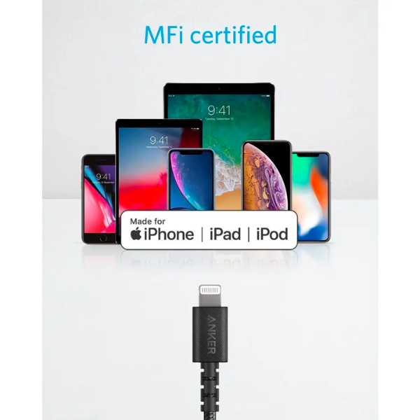 Anker PowerLine Select+ USB-C to Lightning Cable 3ft/0.9m Cable A8617 - DokanTech #
