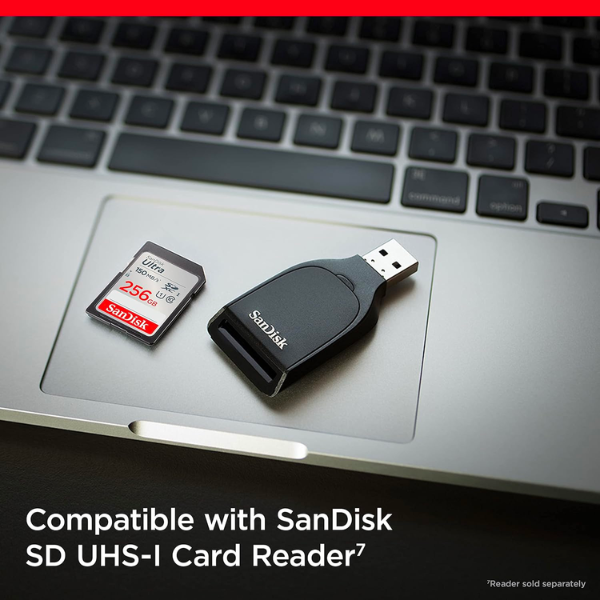 SanDisk Ultra 256GB SDXC Memory Card SDSDUNC-256-GN6IN 150MB/s, U1