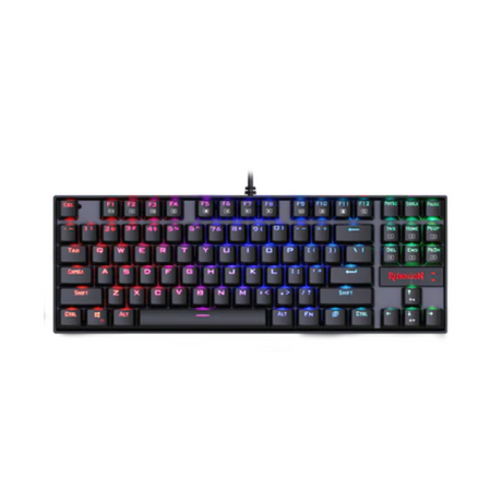 Redragon K552 Kumara RGB mechanical gaming keyboard blue switch – front view