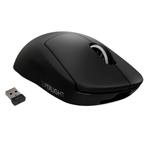 Logitech G Pro X Superlight wireless gaming mouse – front view white