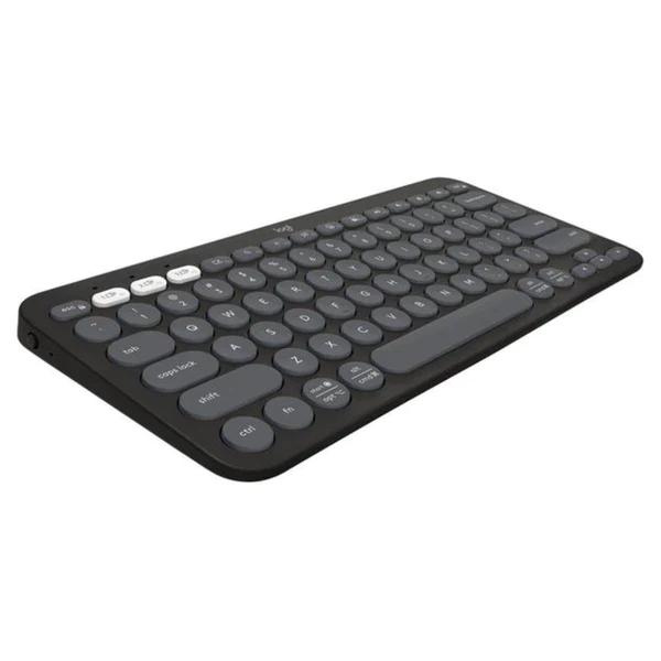 Logitech PEBBLE KEYS 2 K380s لوحة مفاتيح بلوتوث رفيعة وبسيطة مع مفاتيح قابلة للتخصيص - أسود 