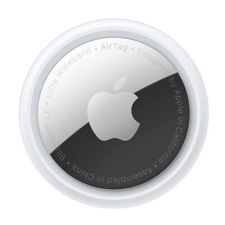 Apple AirTag 1-pack tracking device – front view white