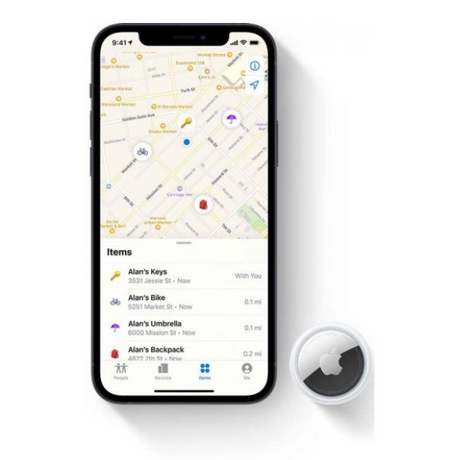 Apple AirTag – attached to keys
