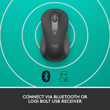Logitech Signature M650 L Right Full Size Wireless Mouse - For Large Sized Hands, Multi-Device, Silent Clicks, Customizable Side Buttons, Bluetooth, for PC/Mac - DokanTech #