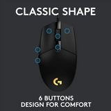 Logitech G102 Lightsync Wired Gaming Mouse with Customizable RGB